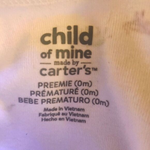 CHILD OF MINE Preemie Three Piece Onesie and Pants Set Pastel NWT - Picture 13 of 14